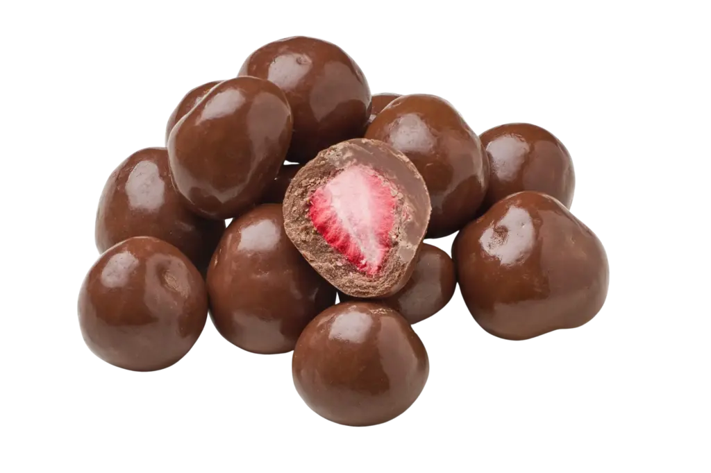 Chocolade aardbeien melk