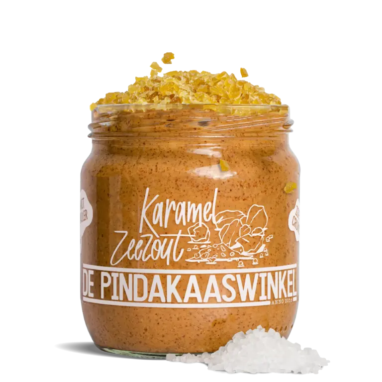Pindakaas karamel zeezout